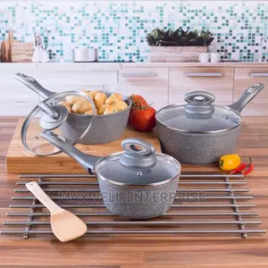 Salter Marble Stone 3 Piece Pan Set