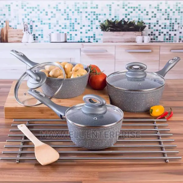 Salter Marble Stone 3 Piece Pan Set