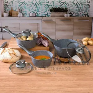 Salter Marble Stone 3 Piece Pan Set
