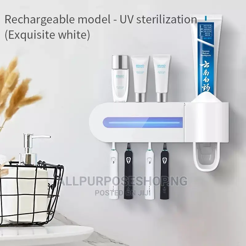 Rechargeable Tooth Brush Steriliser/ Toothpaste Dispenser