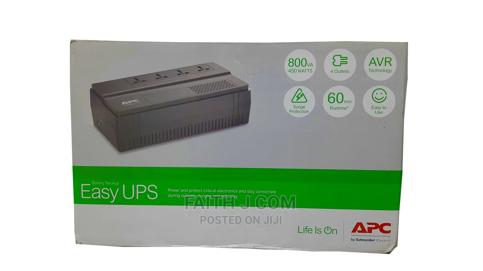 Bv800i-MSX Apc Easy Ups Bv800va, Universal Outlet, 230v