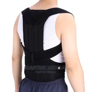 Portable Back Support Shoulder Lumbar Brace Belt Men Women