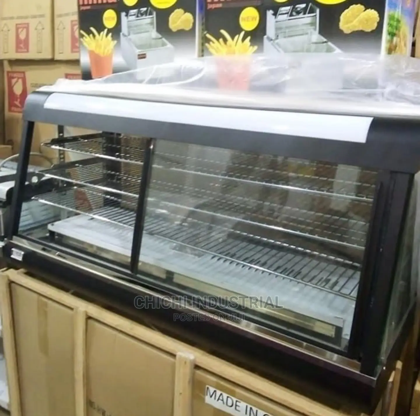 Snacks Warmer 4ft Black Showcase