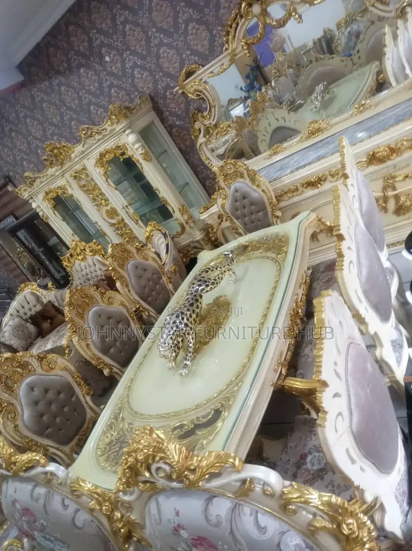 Royal Dinning Table With 8 Chairs