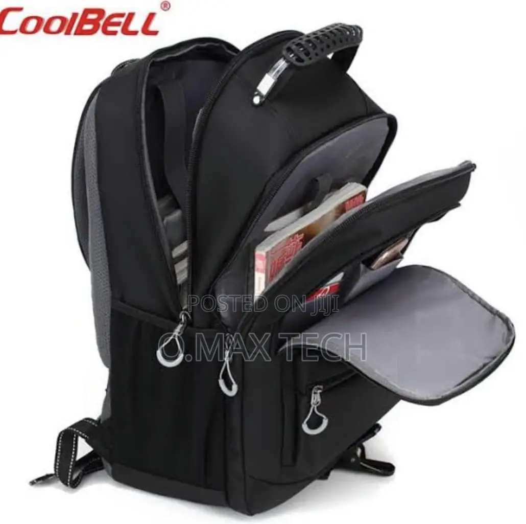 Coolbell 18.4” Waterproof Backpack - Cb-5508 - Black