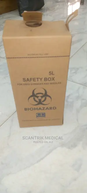 Portable Safety Box For Medical Sharps