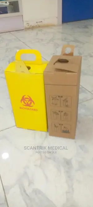 Hospital Biohazard Cardboard Paper Medical Needle Sharp Box