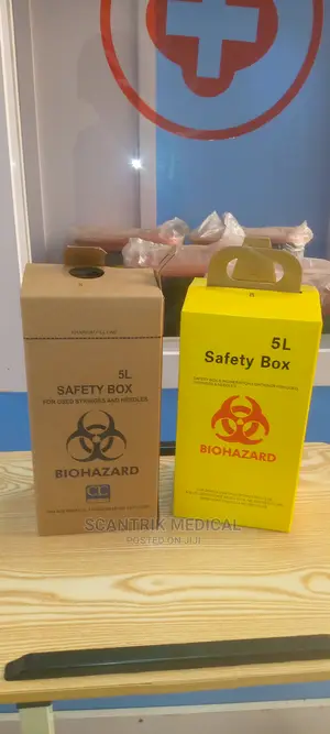 Portable 5L Paper Needle Sharps Bins Box Container