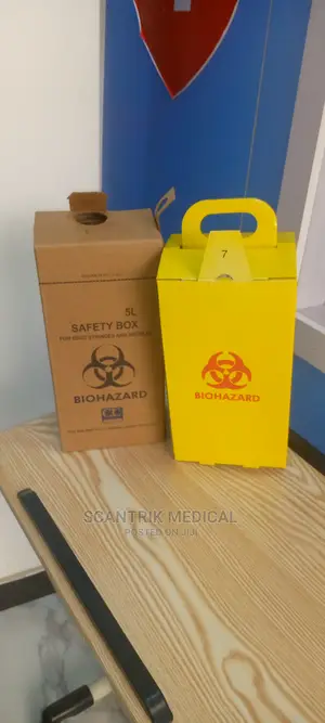 Quality Disposable 5L Paper Needle Sharps Bins Box Container