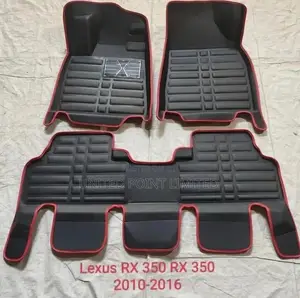 Leather Footmat For Lexus Rx Red Black