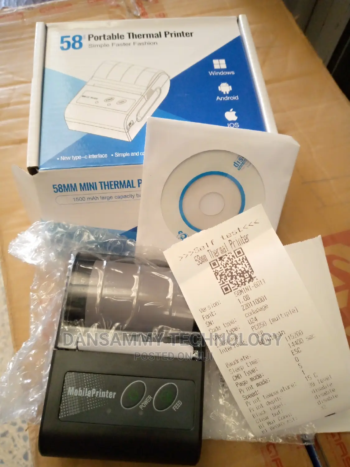 BLUETOOTH 58mm Receipt Printer