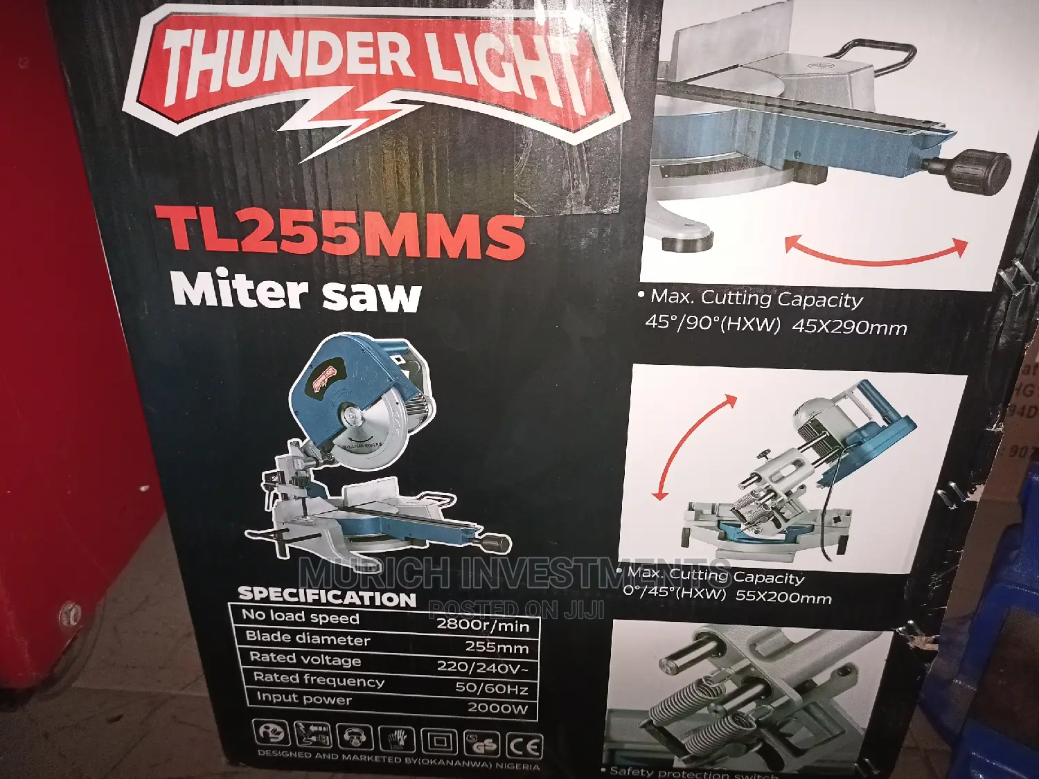 Thunder Light Sliding Miter Saw 2000W