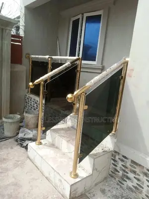 Dark Grey Glass With Golden Frame