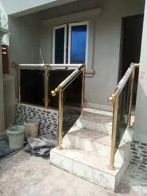 Dark Grey Glass With Golden Frame