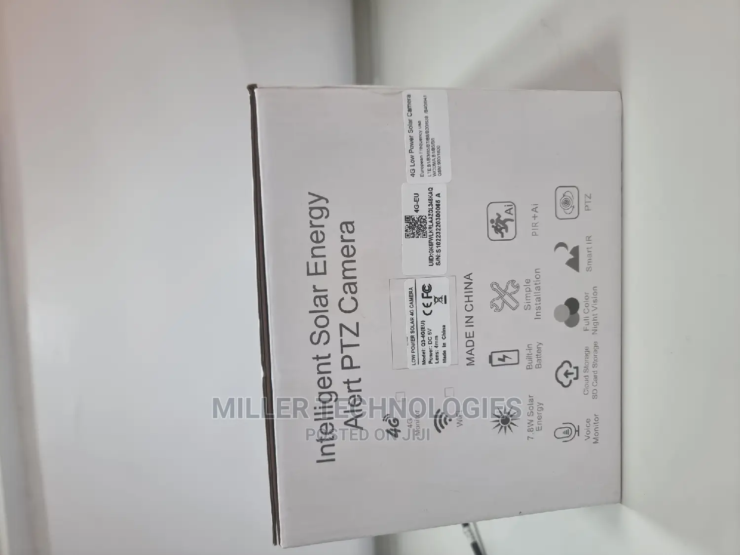 PTZ Solar CCTV HD Camera 4G Security Surveillance Wifi Cam