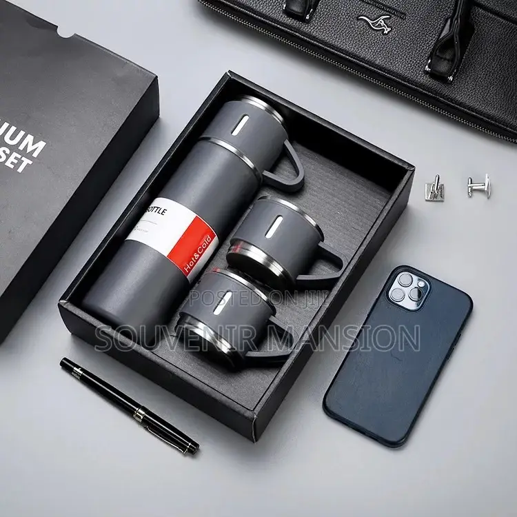 500ml Double Layer Flask With 2 Cup ( Moq 24pcs )