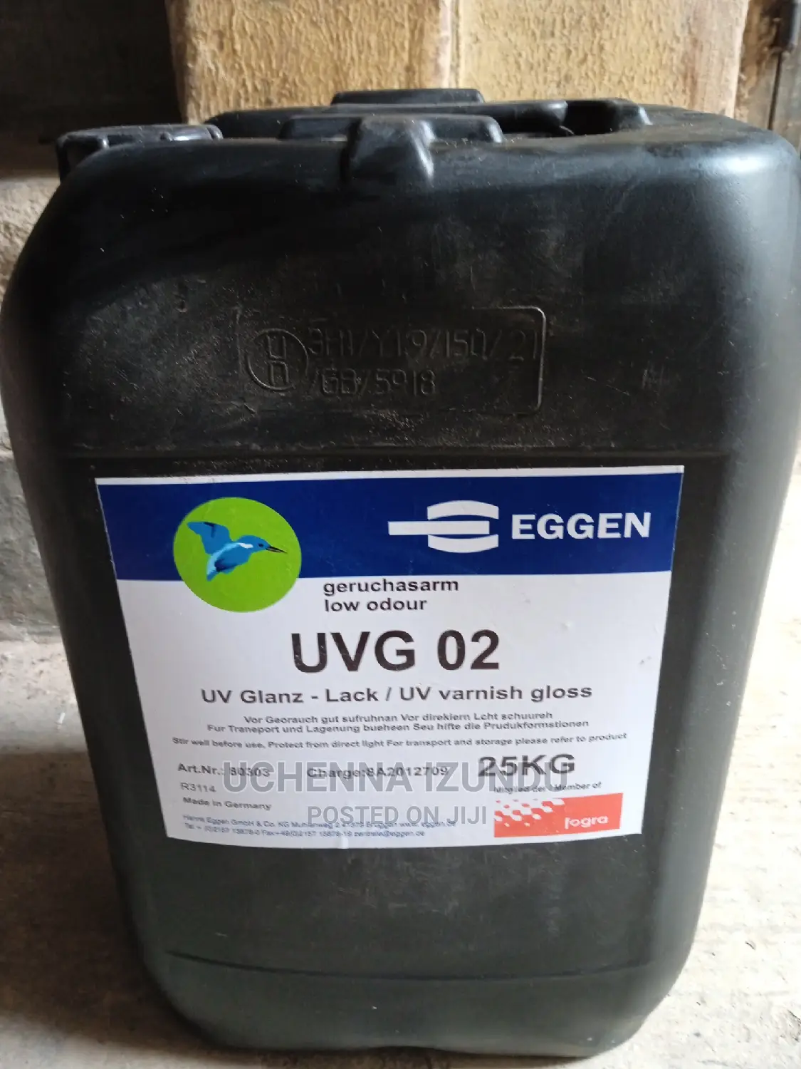 Eggen UV Varnish 25 Liters