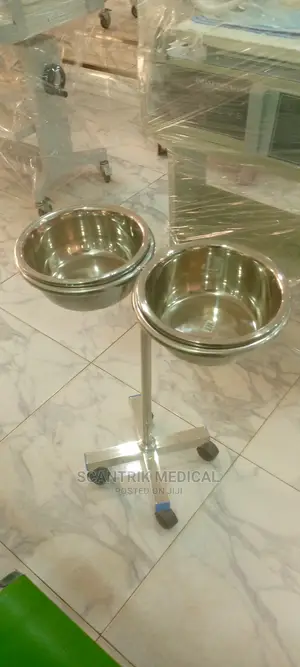 Hospital Wash Hand Bowl Stand - Double Bowl