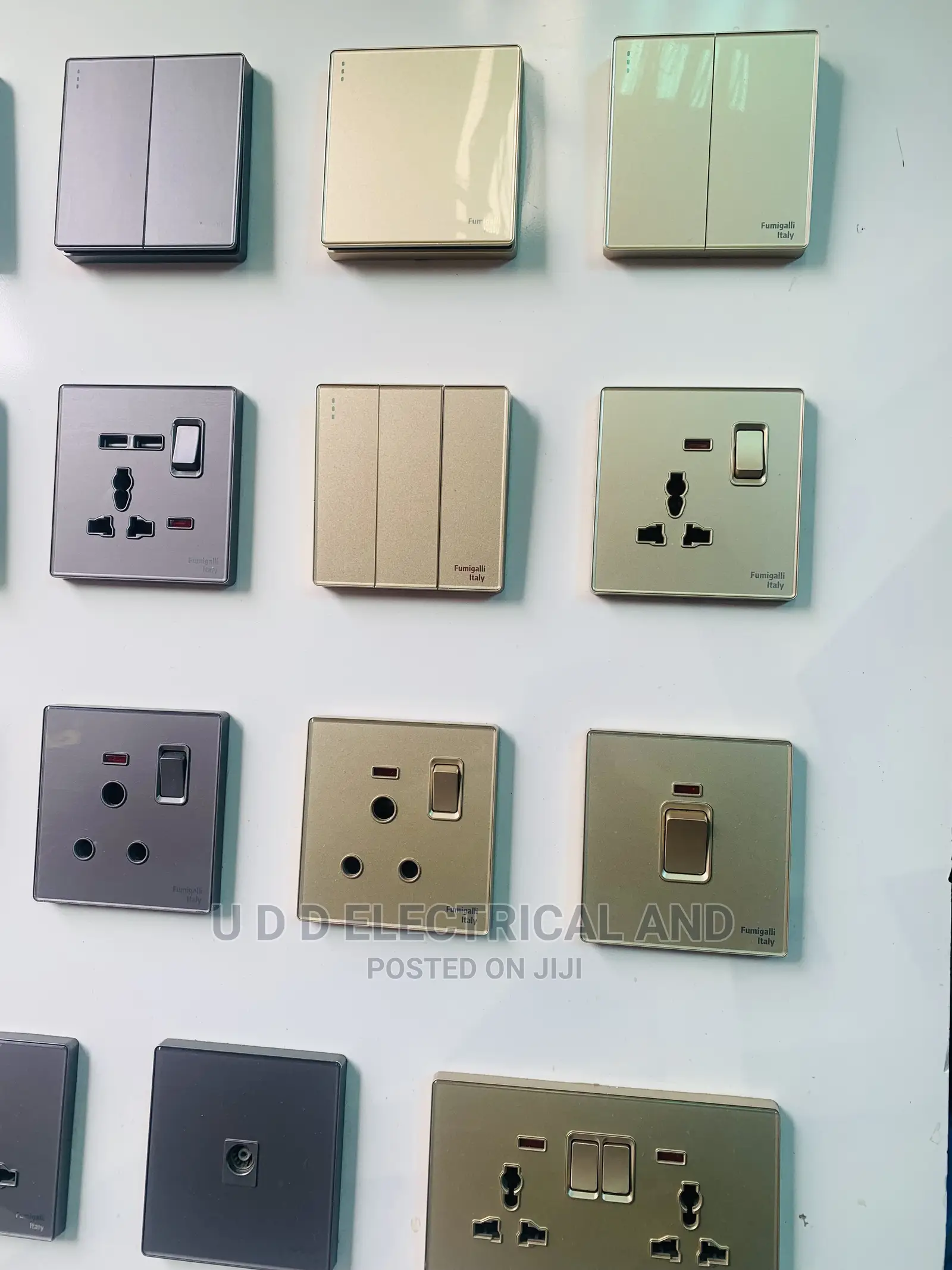 Quality England Gold Switches And Socket All Sizes
