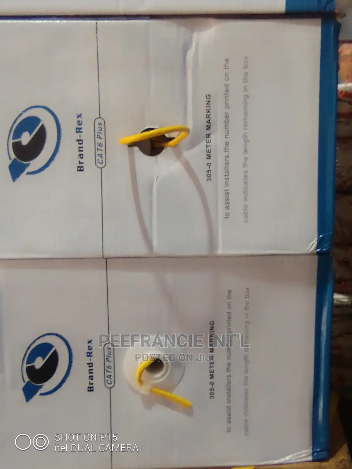 Brand Rex Cat 6 Plus KY6 2RS (Yellow) Cable