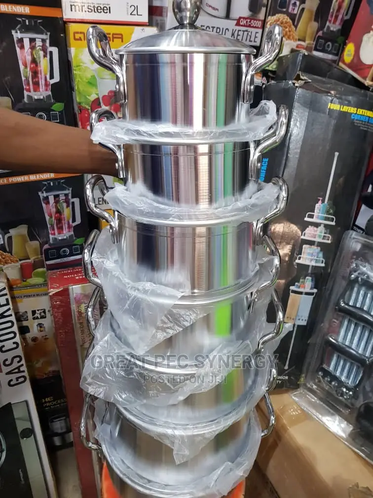 7 Pieces Aluminium Pots (Turnado)