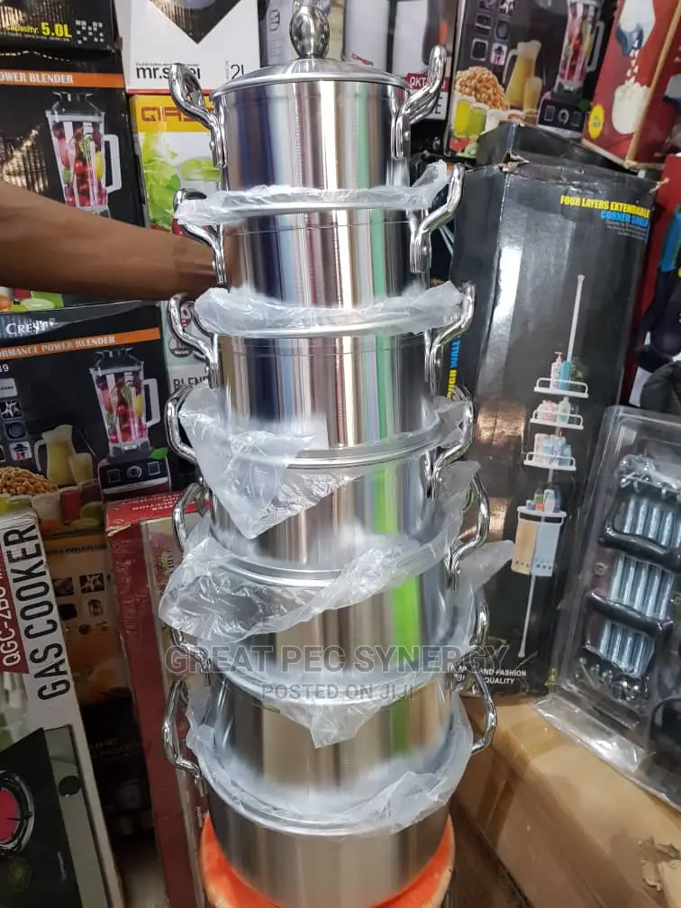 7 Pieces Aluminium Pots (Turnado)