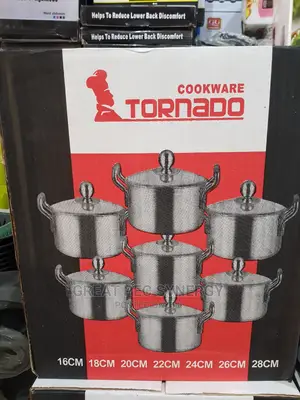 7 Pieces Aluminium Pots (Turnado)