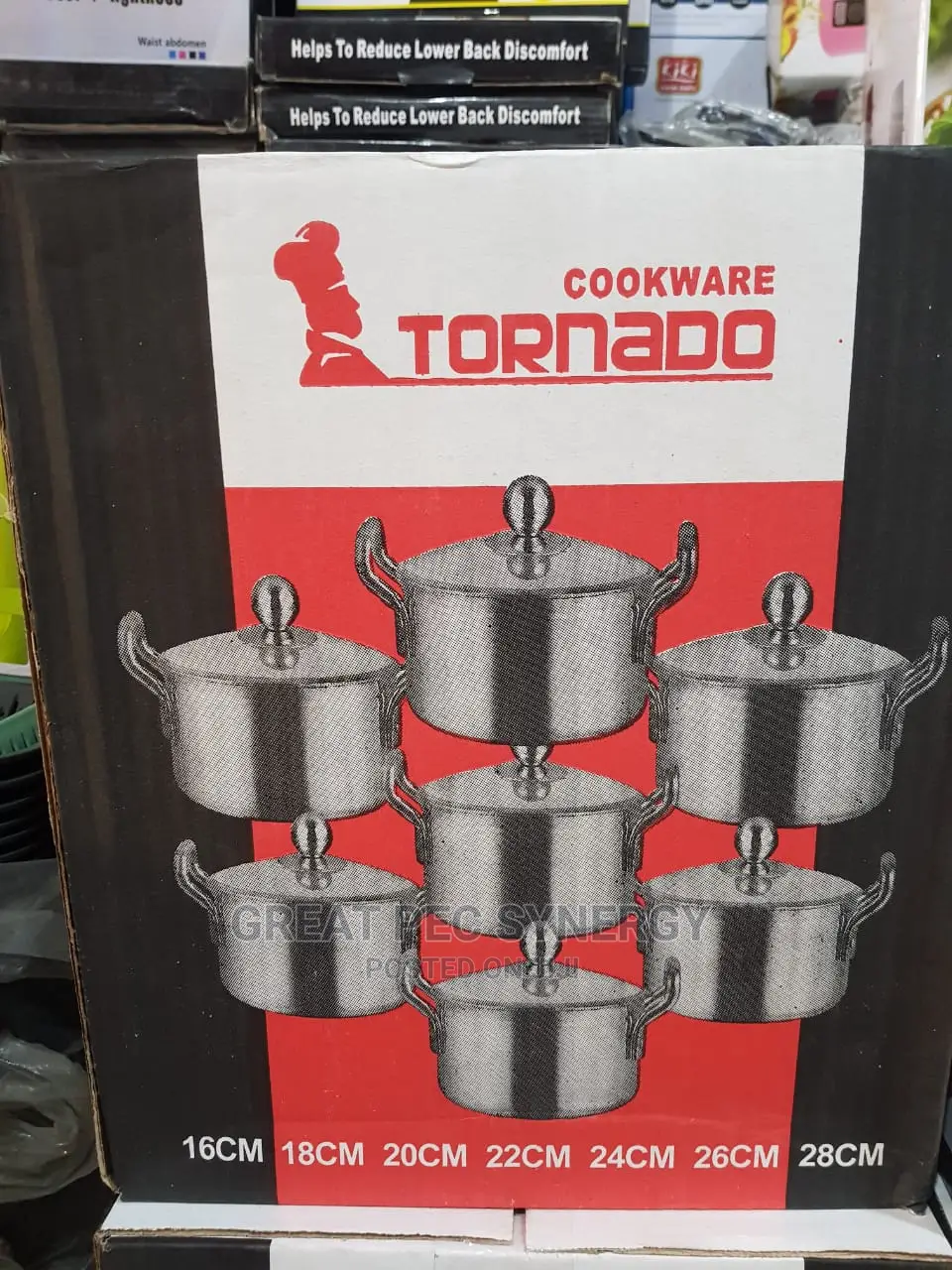 7 Pieces Aluminium Pots (Turnado)