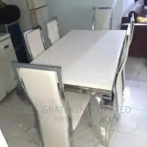 Imported Marble Dinning Table and 6 Chairs