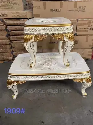 New Royal Upholstery Centre Table With 2 Side Stools