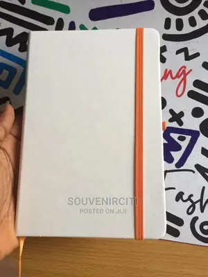 White Leather Covered Notepad