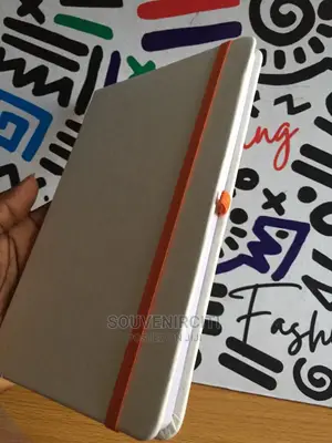 White Leather Covered Notepad