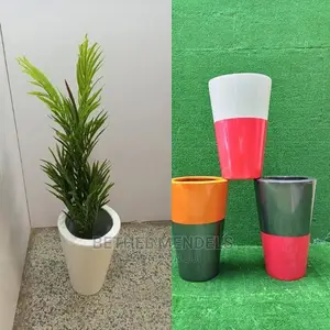 Aesthetic 45cm Cone Fiberglass Flower Planter for Sale|Abuja