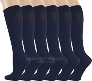 12pairs Navy Blue Unisex Stretchy Socks
