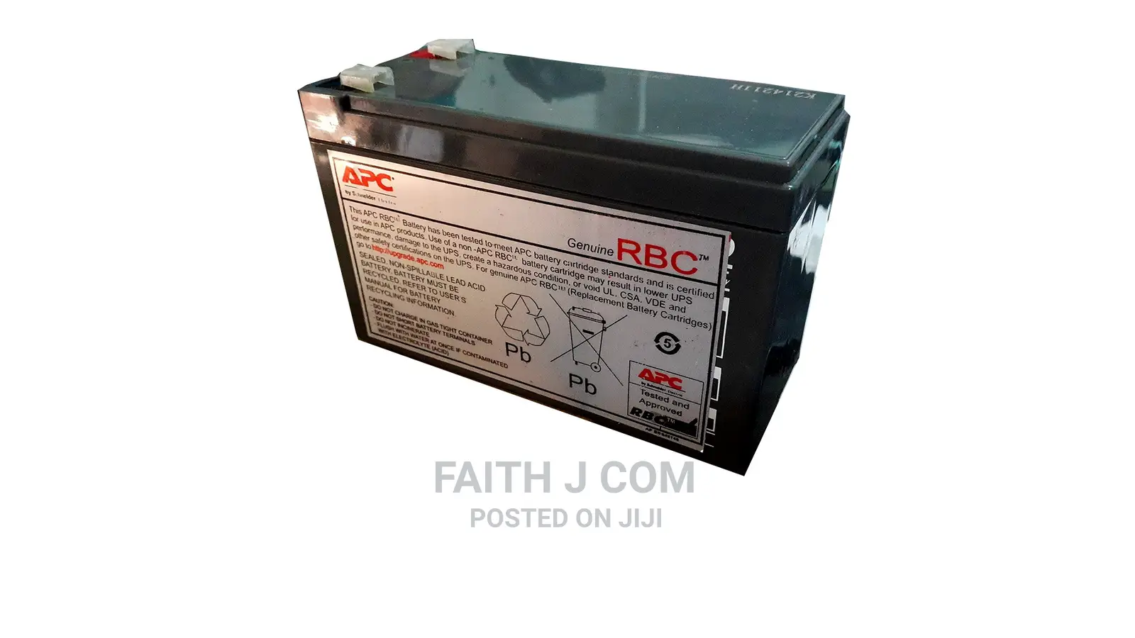 Genuine Rbc 12v 7ah Rbc Apc Ups Battery - FAITH J COM RESOURCES Price: ₦ 16,000 on ...