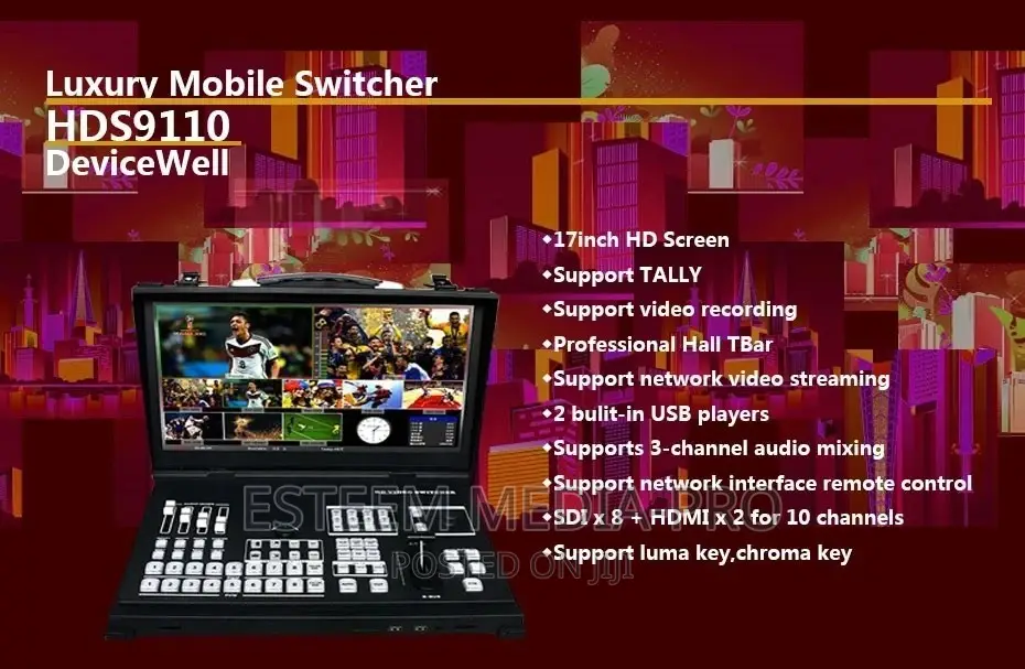 DEVICEWELL HDS9110 Video Switcher ( 8 SDI+2 HDMI)