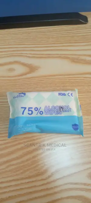 Portable Disinfectant Wipes, 75% Alcohol Cleaning Wet Wipes
