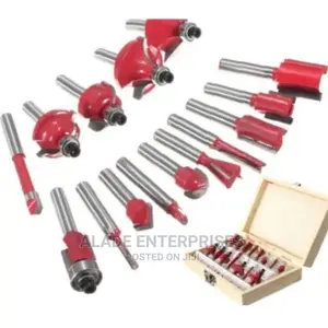 Router Bits - 15pcs - 12mm-1/2
