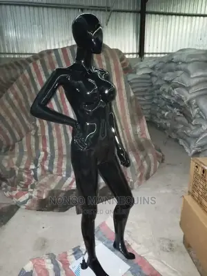 Black Female Size 8 Glossy Body Faceless Mannequin