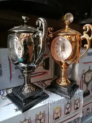 Trophy Table Clock