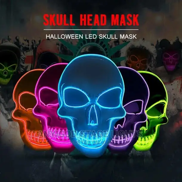 LED Skull Head Mask Halloween
