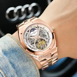 Vacheron Constantin Automatic Rose Gold Chain Watch