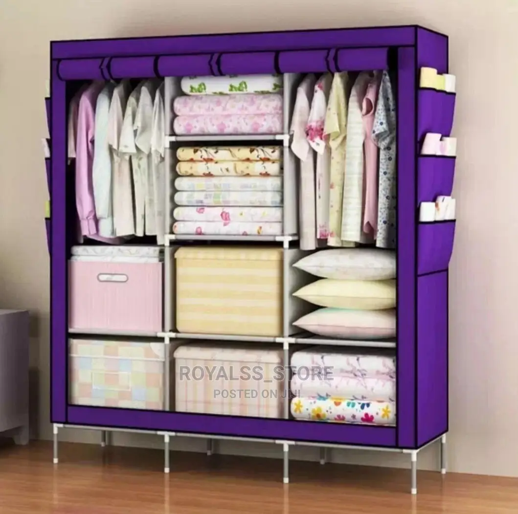 Big Capacity Detachable Wardrobe With Side Storage Pocket in Port