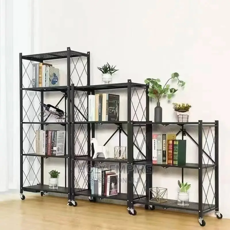 5 Layer Foldable 5 Layers Kitchen Shelf Floor Type Microwave