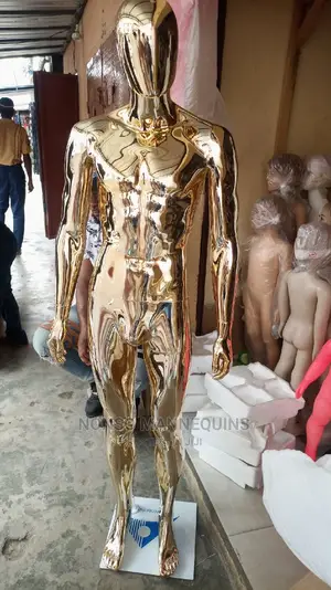 Male Gold Faceless Full Body Mannequin Display