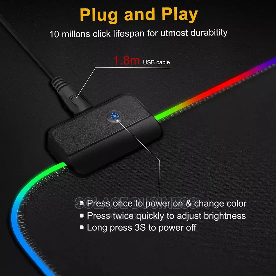 RGB Mousepad for Keyboard and Mouse - High Quality