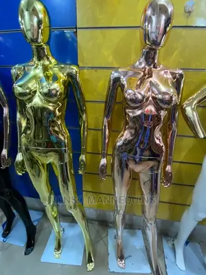 Size 8 Rose Gold and Gold Chrome Female Display Mannequin