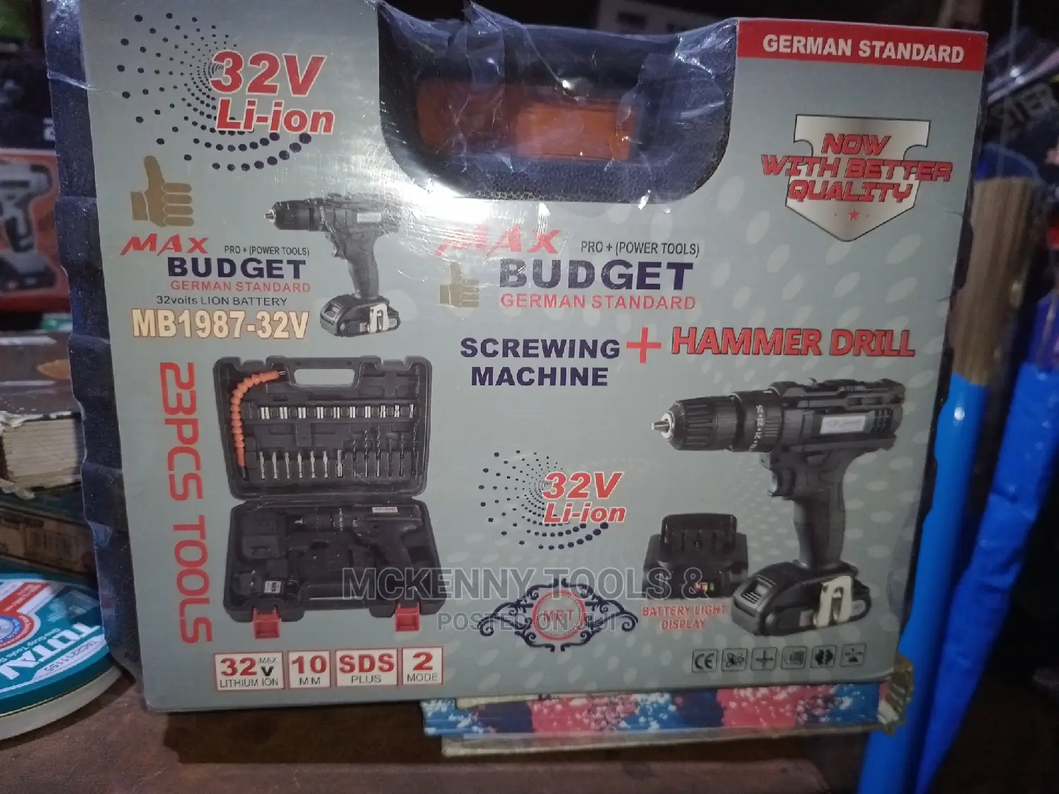 32V Li-Ion Max Power Tools Budget German Standard 32volts