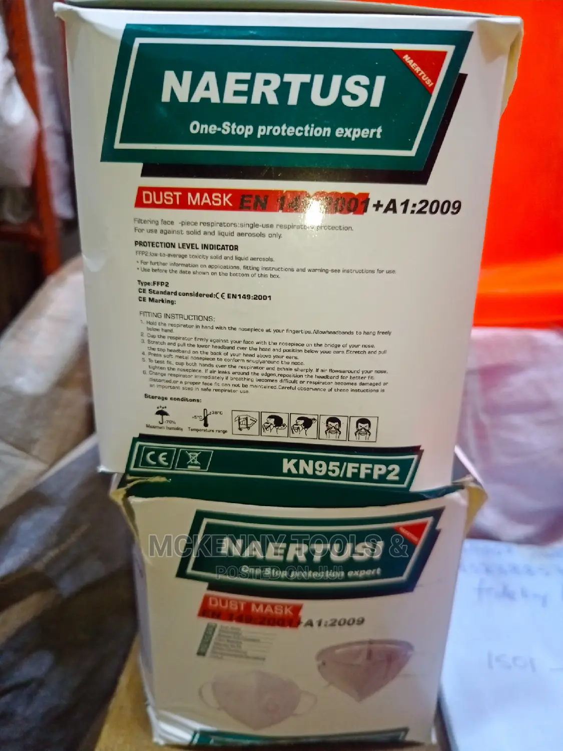 KN95 Dust Mask (White)
Single Package 
4 Layer