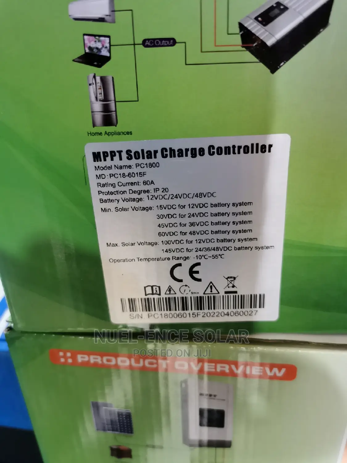 60ah 12V 48V MPPT Must Charger Controller